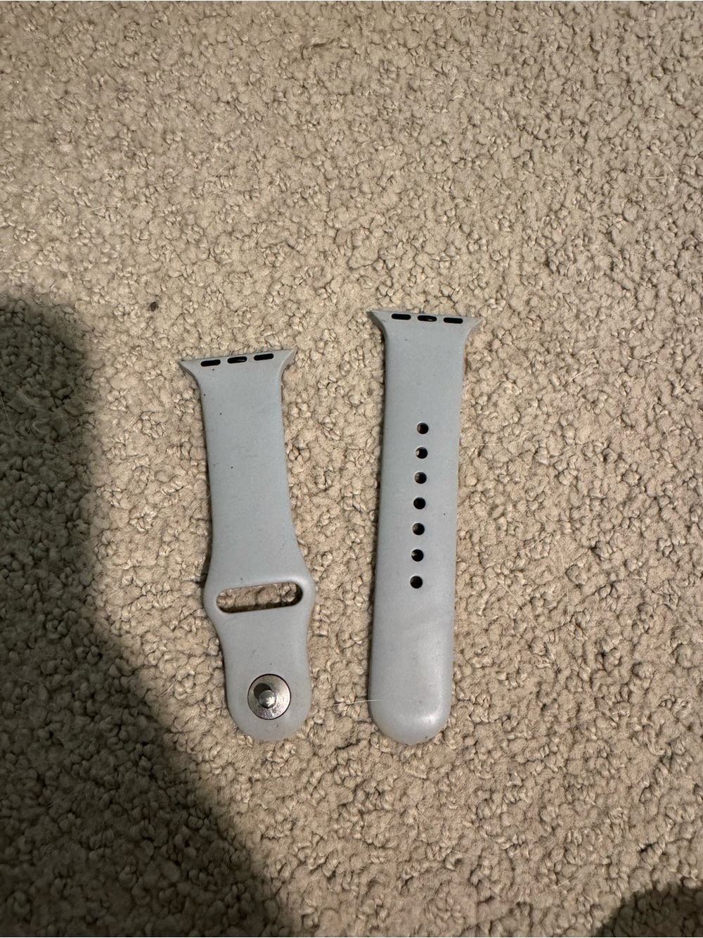 Apple Light Gray Silicone Watch Band for Apple Watch